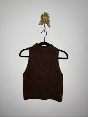 L'AGENCE Bellini Cable Knit Sleeveless Sweater XS